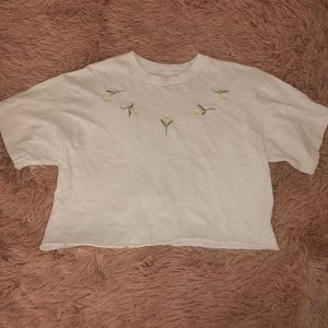 Brandy Melville Embroidered Top